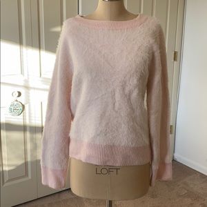 Lou & grey fuzzy sweater NWT